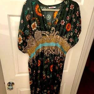 JOHNNY WAS SILK MAXI DRESS